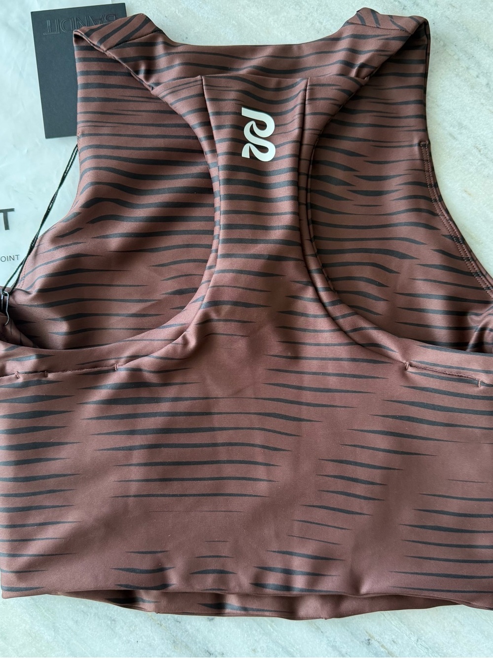 Bandit - WOMEN'S STAMINA™ RACE CROP - ORGANIC STRIPE CACAO - Picture 5 of 5